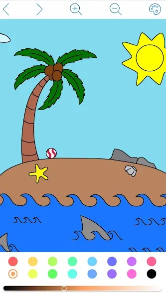 My Coloring Book на Андроид — Все цвета разблокированы — скриншот 3
