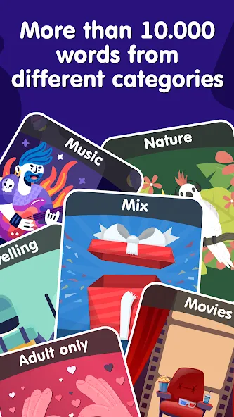 Hands Up: Guess the words MOD APK — Все слова открыты — скриншот 2 Hands Up: Guess the words MOD APK — Все слова открыты — скриншот 2
