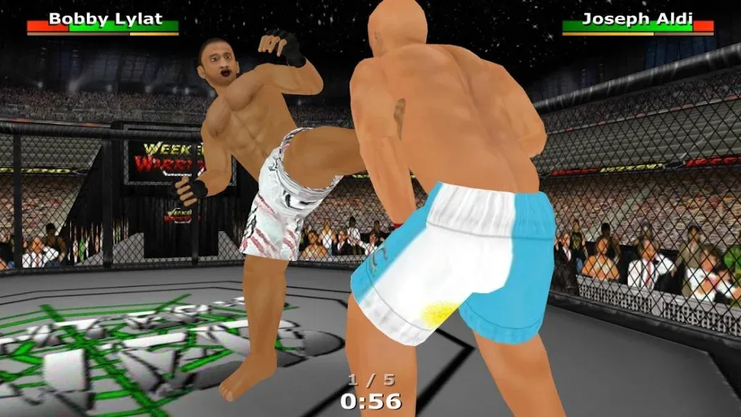 Скачать Weekend Warriors MMA (Мод: Много денег) на Андроид — скриншот 1