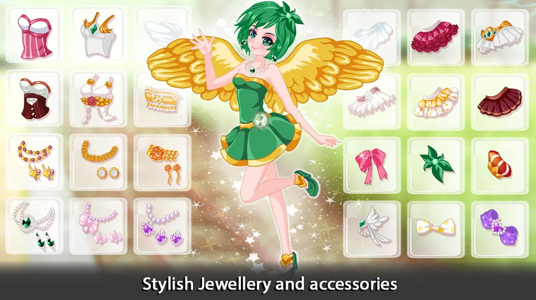 Скачать Dress Up Angel Anime Girl Game на Андроид — Много денег — скриншот 3