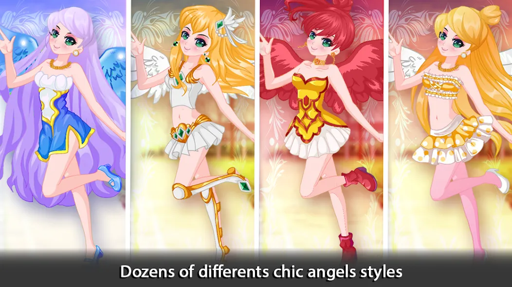 Скачать Dress Up Angel Anime Girl Game на Андроид — Много денег — скриншот 4