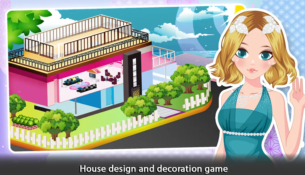 Girl Doll House - Room Design MOD — Все открыто на Андроид — скриншот 1