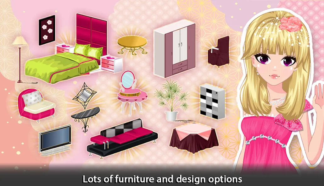 Girl Doll House - Room Design MOD — Все открыто на Андроид — скриншот 3