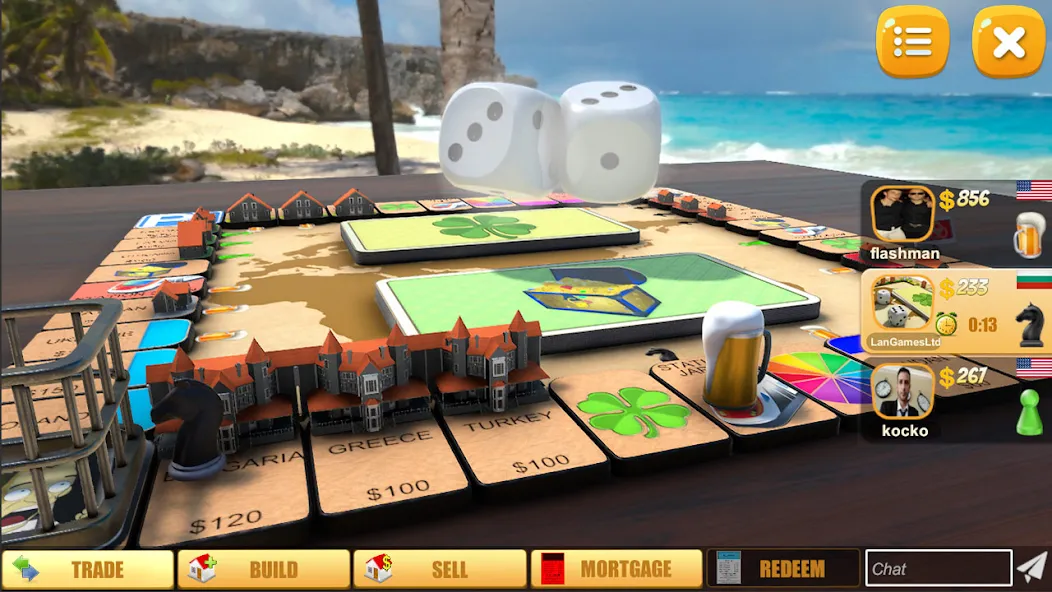 Rento - Dice Board Game Online на Андроид — Мод Много денег — скриншот 1