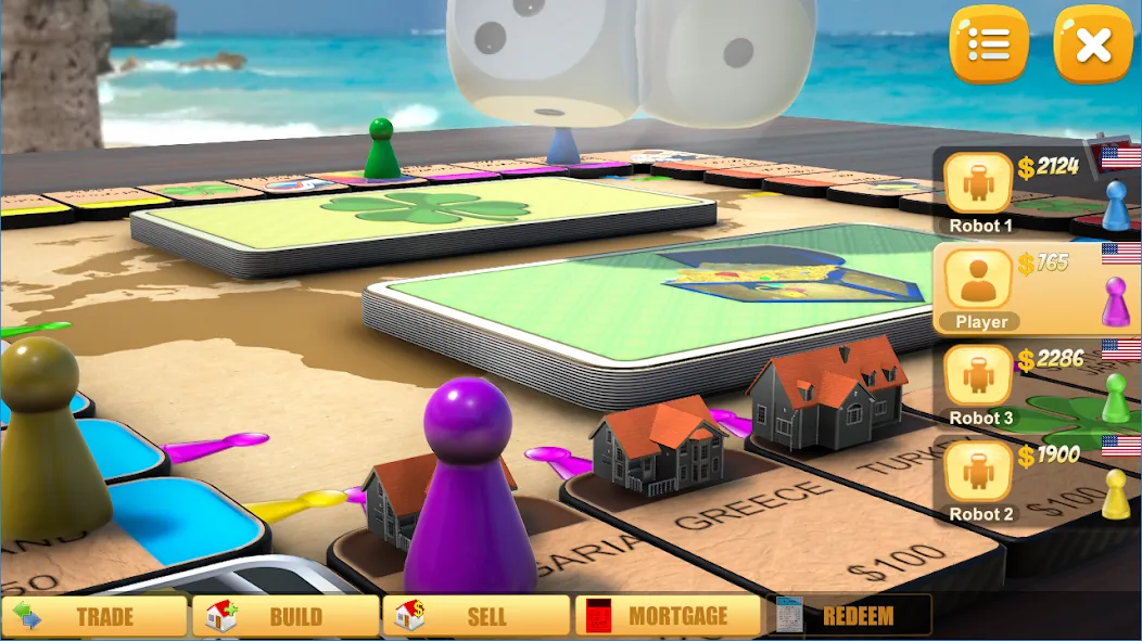 Rento - Dice Board Game Online на Андроид — Мод Много денег — скриншот 2