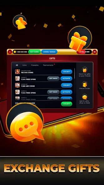 Взломанная Clickfun: Casino Slots на Андроид — Много денег — скриншот 4