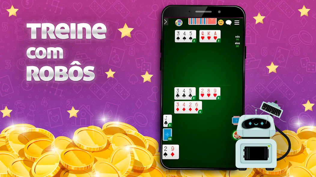 Скачать Buraco Online - Mano a Mano — Модификация Много денег и без рекламы — скриншот 4