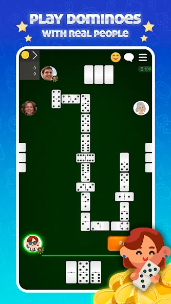 Скачать Dominoes Online - Classic Game на Андроид — Все темы разблокированы — скриншот 1