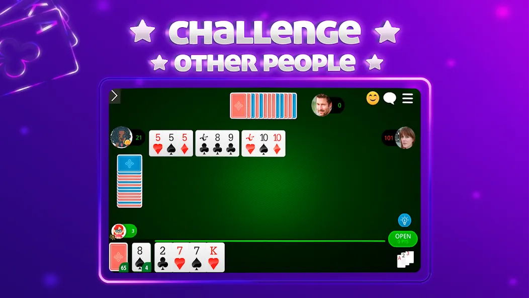 Скачать Scala 40 Online - Card Game (Мод: Много денег) на Андроид — скриншот 2