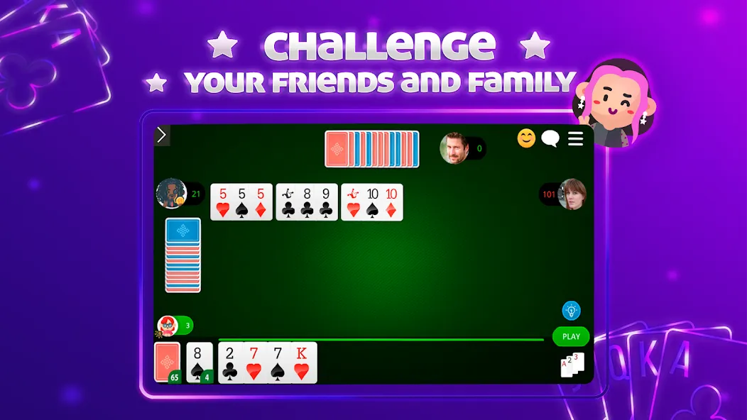 Скачать Scala 40 Online - Card Game (Мод: Много денег) на Андроид — скриншот 4