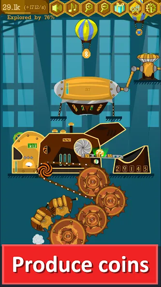 Steampunk Idle Gear Spinner — Много денег — скриншот 2 Steampunk Idle Gear Spinner — Много денег — скриншот 2