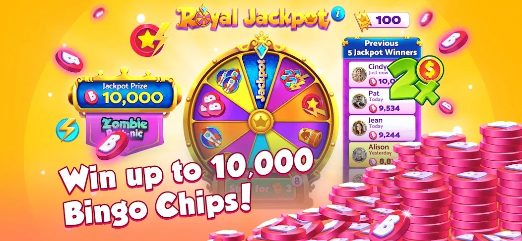 Скачать Bingo Bash: Live Bingo Games на телефон — Много монет и энергии — скриншот 4