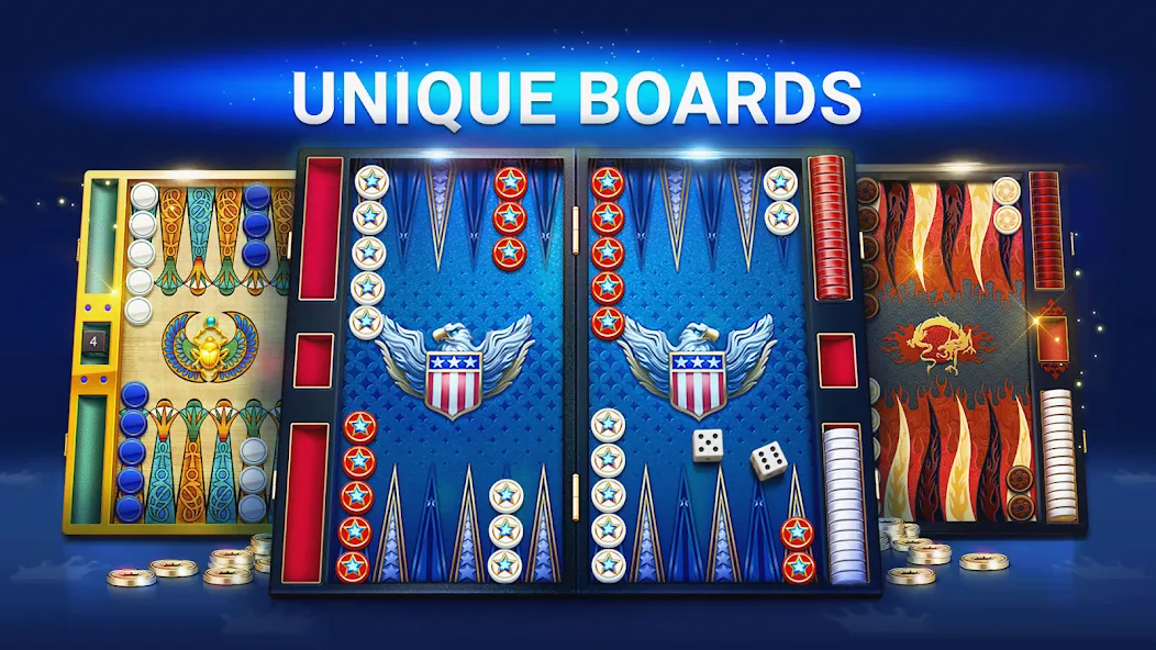 Скачать Backgammon Live - Online Games MOD APK — Много денег — скриншот 4