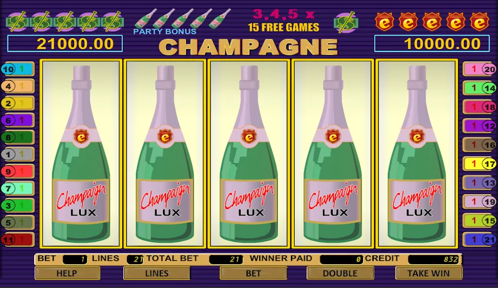 Скачать Champagne Slot на телефон — Много денег — скриншот 2