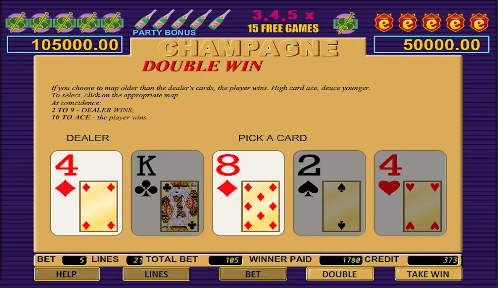 Скачать Champagne Slot на телефон — Много денег — скриншот 3
