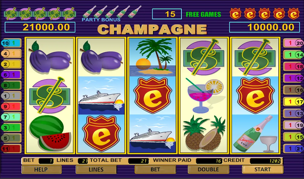 Скачать Champagne Slot на телефон — Много денег — скриншот 4