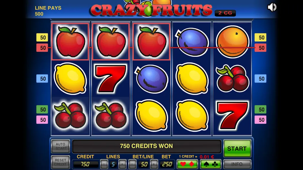 Crazy Fruits — Много денег — скриншот 1