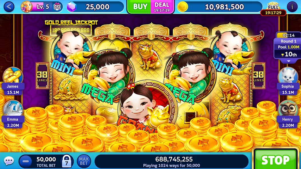 Скачать Jackpot Madness Slots Casino с модом — Много денег — скриншот 3