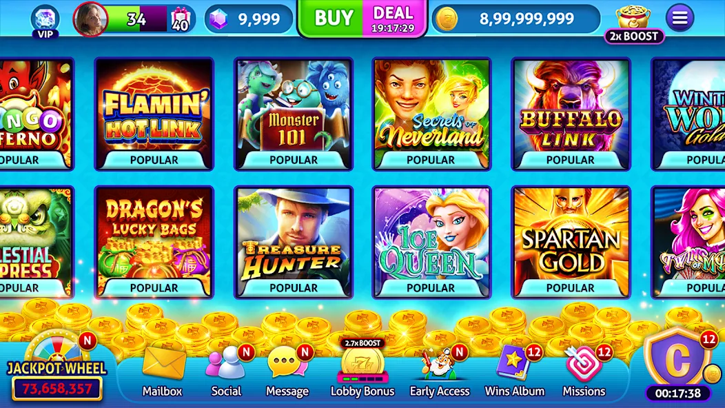 Скачать Jackpot Madness Slots Casino с модом — Много денег — скриншот 5