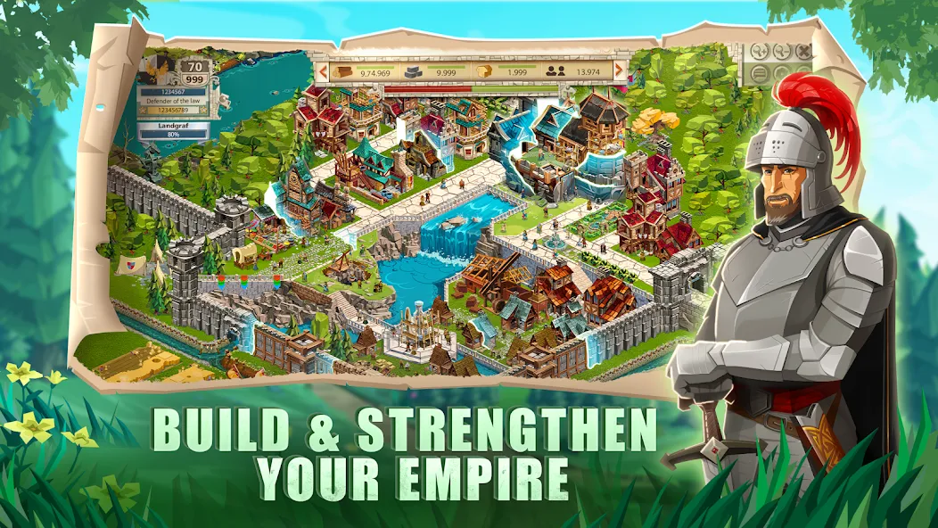Скачать Empire: Four Kingdoms на Android — Много денег и золота — скриншот 4