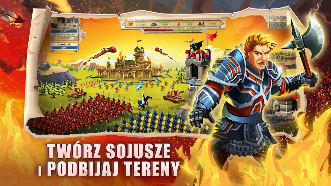Взломанная Empire: Four Kingdoms (PL) на Андроид — Много денег и золота — скриншот 3 Взломанная Empire: Four Kingdoms (PL) на Андроид — Много денег и золота — скриншот 3