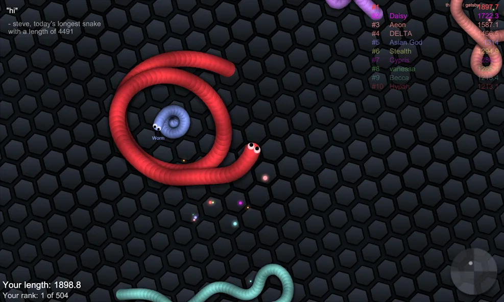 Скачать slither.io на Андроид — Бессмертие и все скины — скриншот 4