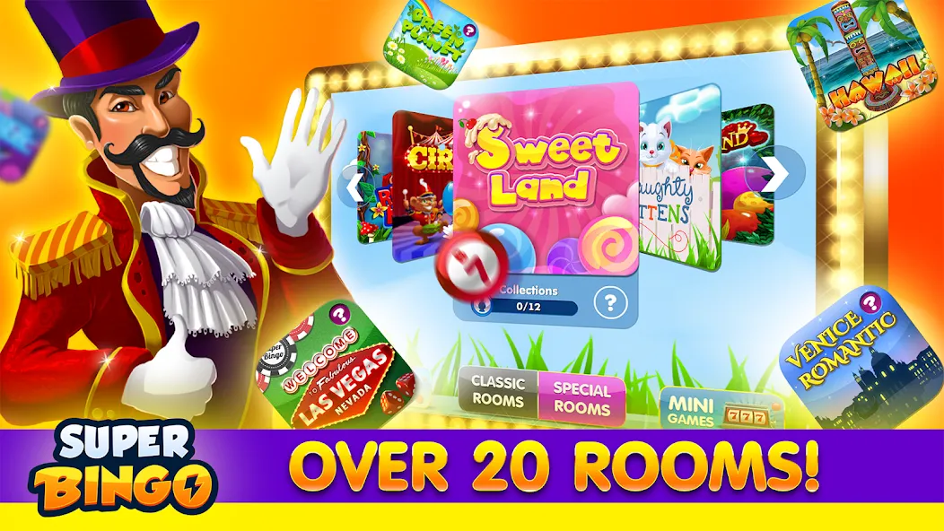 Скачать Super Bingo HD - Bingo Games с модом — Много денег и билетов — скриншот 3