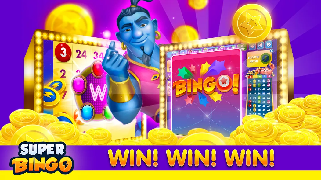 Скачать Super Bingo HD - Bingo Games с модом — Много денег и билетов — скриншот 5