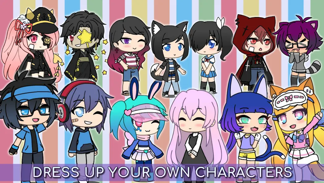 Взломанная Gacha Life на Андроид — Много денег и алмазов — скриншот 3