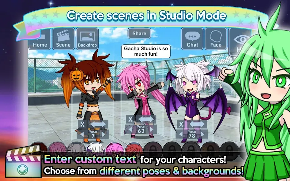 Скачать Gacha Studio (Anime Dress Up) MOD APK — Много денег и кристаллов — скриншот 3 Скачать Gacha Studio (Anime Dress Up) MOD APK — Много денег и кристаллов — скриншот 3