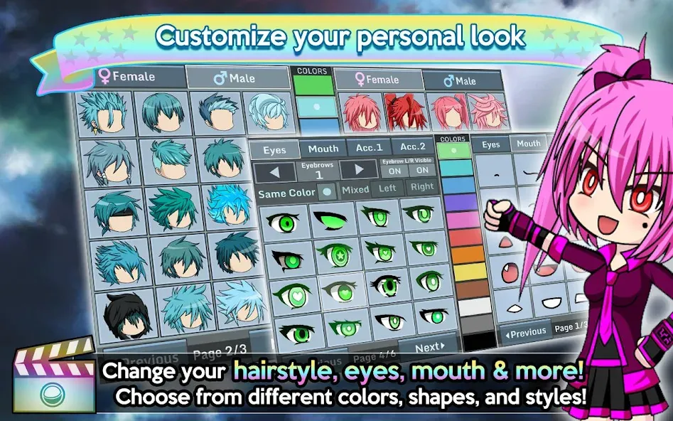 Скачать Gacha Studio (Anime Dress Up) MOD APK — Много денег и кристаллов — скриншот 4 Скачать Gacha Studio (Anime Dress Up) MOD APK — Много денег и кристаллов — скриншот 4