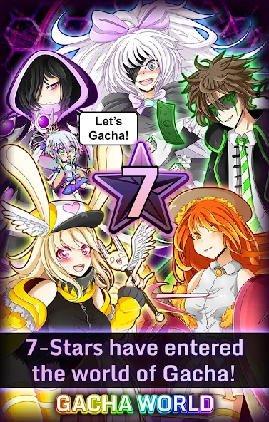 Скачать Gacha World (Мод: Много кристаллов и денег) на Андроид — скриншот 1