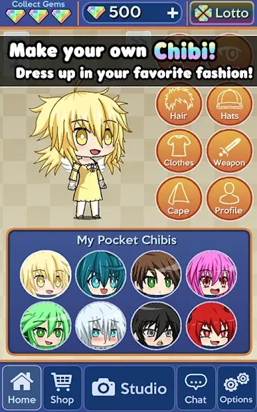 Скачать Pocket Chibi - Anime Dress Up на Андроид — Много денег и всё разблокировано — скриншот 2 Скачать Pocket Chibi - Anime Dress Up на Андроид — Много денег и всё разблокировано — скриншот 2
