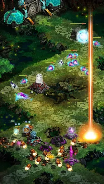 Ancient Planet Tower Defense на Андроид — Мод Много денег и кристаллов — скриншот 3