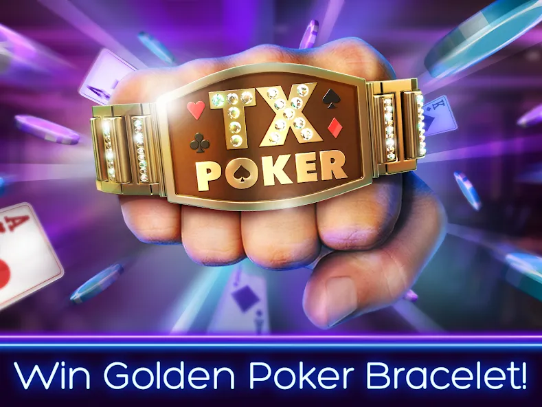 TX Poker - Texas Holdem Poker на Андроид — Бесконечные фишки — скриншот 1