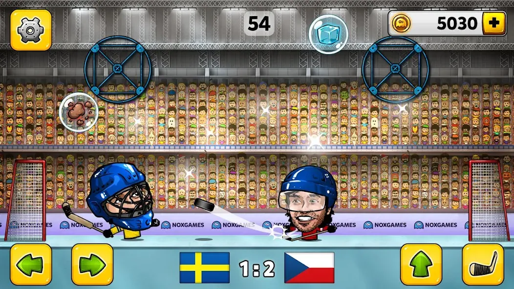 Puppet Hockey: Pond Head MOD APK на Android — Много денег — скриншот 1