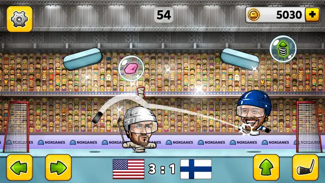 Puppet Hockey: Pond Head MOD APK на Android — Много денег — скриншот 2