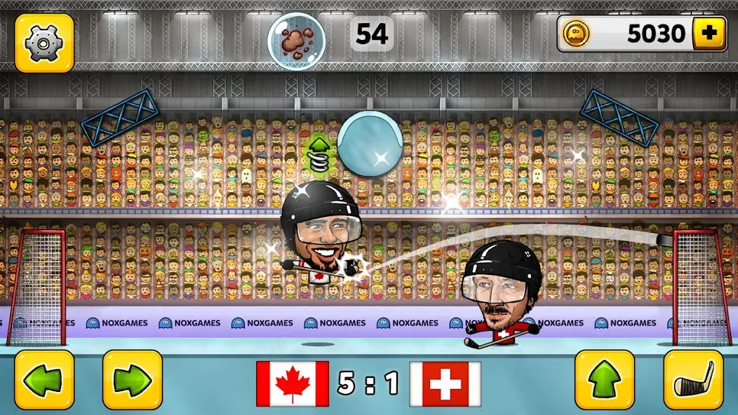 Puppet Hockey: Pond Head MOD APK на Android — Много денег — скриншот 4