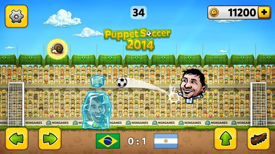 Скачать взломанную Puppet Soccer - Football — Много денег — скриншот 1 Скачать взломанную Puppet Soccer - Football — Много денег — скриншот 1