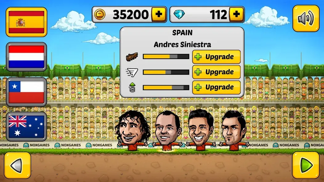 Скачать взломанную Puppet Soccer - Football — Много денег — скриншот 5