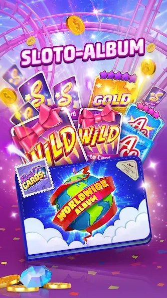 Скачать Slotomania™ Slots Casino Games (Мод: Много денег и бесконечные монеты) на Андроид — скриншот 4
