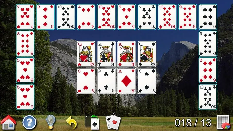 Взломанная All-in-One Solitaire на Андроид — Без рекламы — скриншот 3