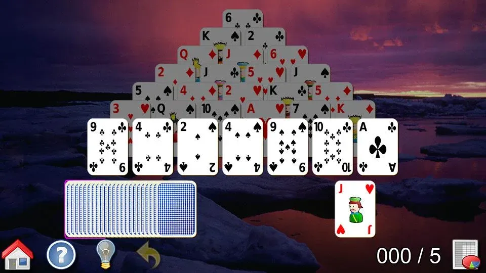 Взломанная All-in-One Solitaire на Андроид — Без рекламы — скриншот 4