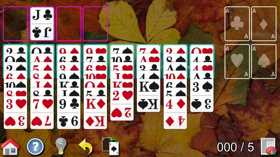 Взломанная All-in-One Solitaire на Андроид — Без рекламы — скриншот 5