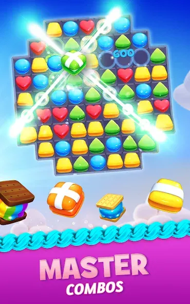 Скачать взлом Cookie Jam Blast™ Match 3 Game на Андроид — Много жизней и ходов — скриншот 5