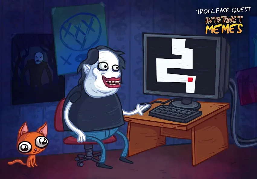 Скачать Troll Face Quest Internet Meme (Мод: Взлом на много денег и подсказки) на Андроид — скриншот 1