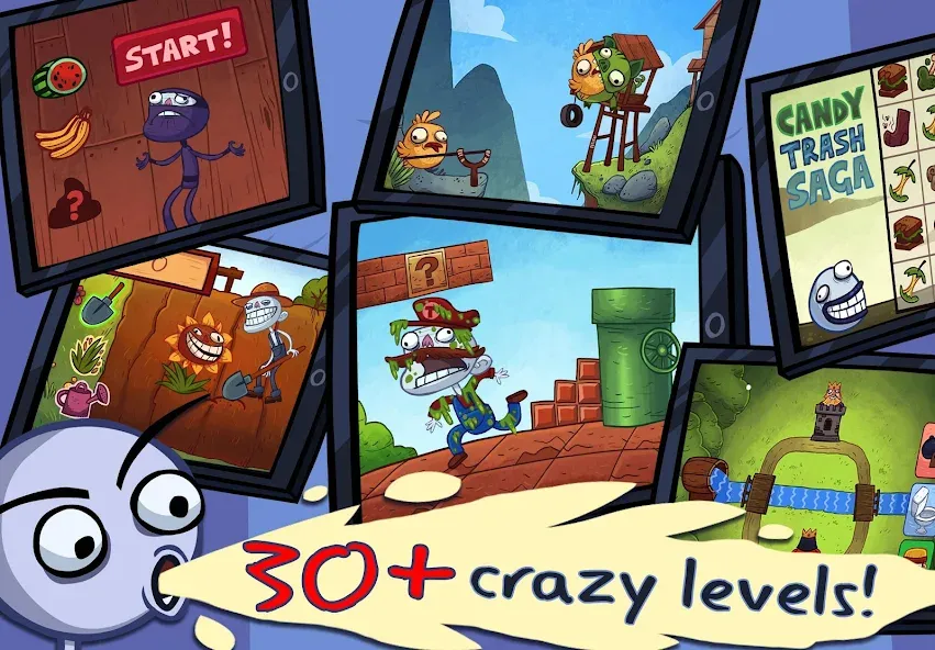 Скачать Troll Face Quest: Video Games — Много подсказок — скриншот 1