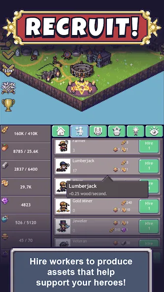 Скачать Cave Heroes:Idle Dungeon RPG (Мод: Много денег) на Андроид — скриншот 4 Скачать Cave Heroes:Idle Dungeon RPG (Мод: Много денег) на Андроид — скриншот 4