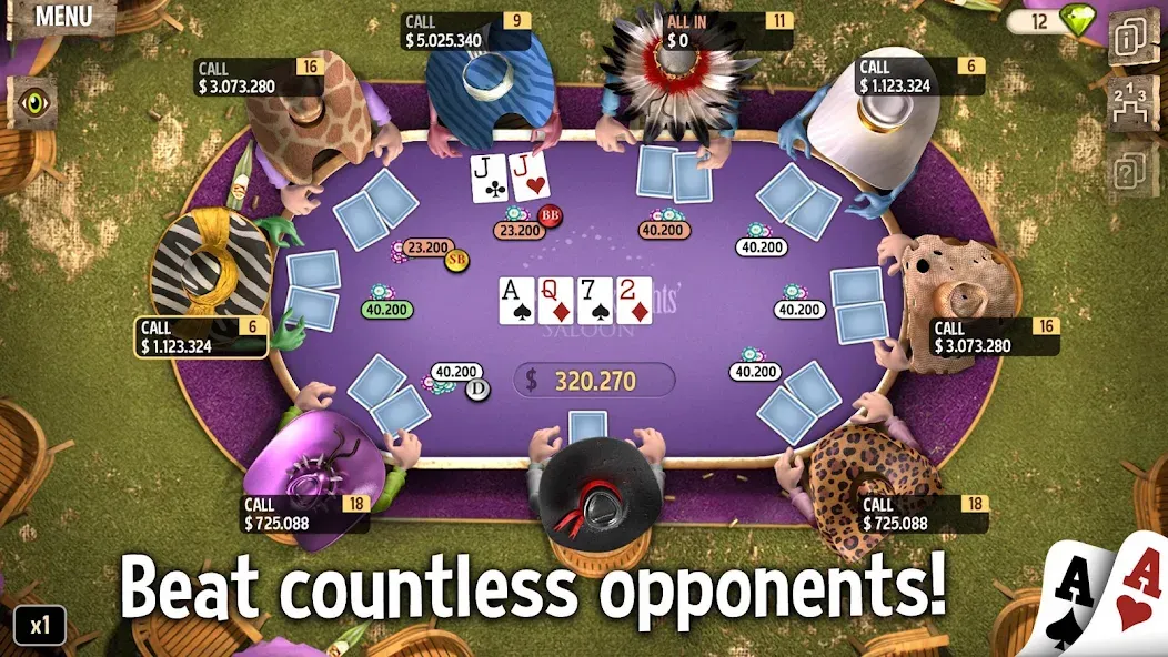 Скачать Governor of Poker 2 - Offline — Модификация Много денег — скриншот 4