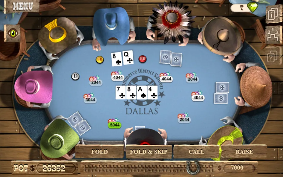 Скачать Governor of Poker 2 - Offline — Модификация Много денег — скриншот 5